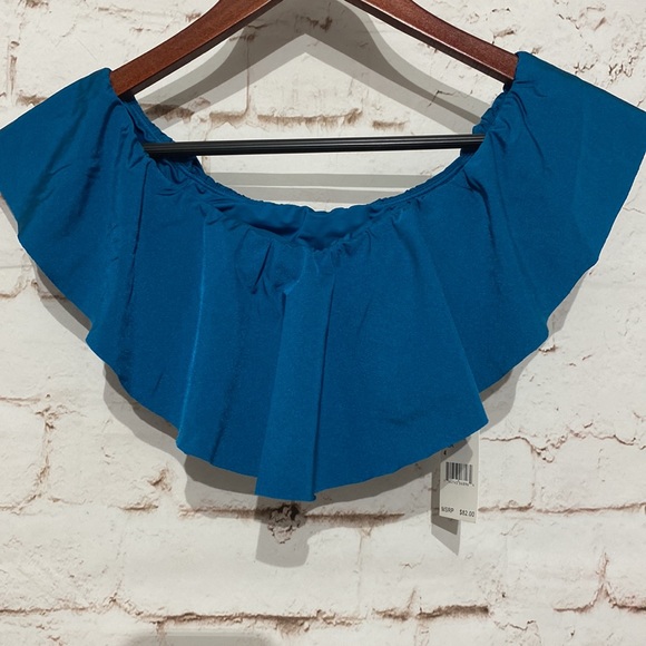 🆕Trina Turk Flutter Swim Top, Size 4 - Picture 2 of 6